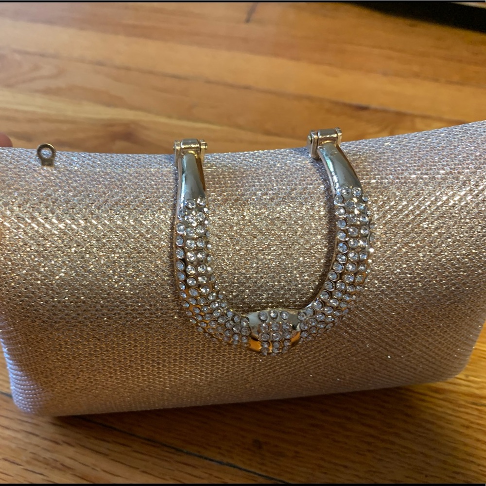 D’Margeaux New York Champagne Rhinestone Clutch